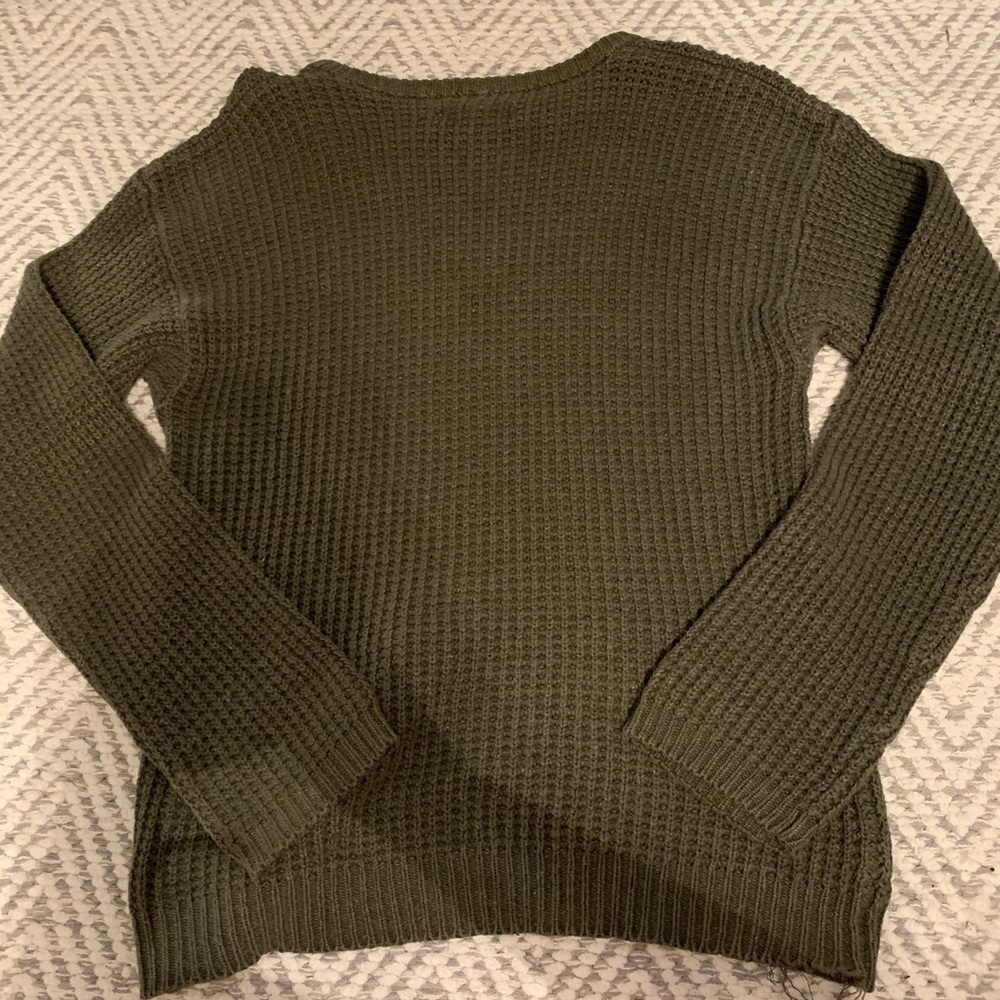Olive green knit